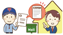 オフラインSTEP❹利用明細が郵送で届く
